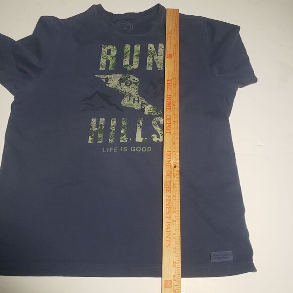 Life is Good Tee Run for the Hills Casual Runner Track Outdoor Classic Fit Men M - Picture 9 of 9
